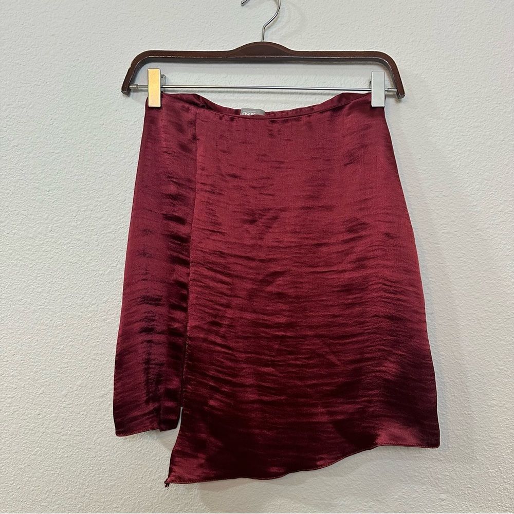 ASOS Satin Side Slit Mini Skirt 052